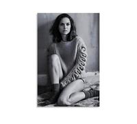 Generisch Natalie Portman Poster noir et blanc sur toile, peinture murale, peinture décorative, impression moderne, 30 x 45 cm