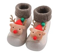 Generisch Neige Noël bébé chaussettes chaussures enfants bébé chaussettes dessin animé bébé tout-petit chaussures chaussettes de sol, a, 26 EU