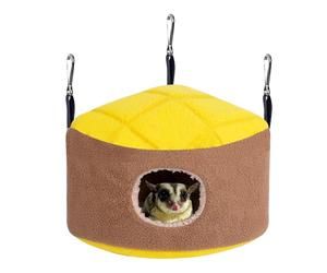Generisch Nest Box Bird House Nid d'oiseau pour Cage | Lit à Ananas | Polaire Triangle Shotet Nid - Accessoire Confortable pour Cage d'hiver pour Hamster, Maison Suspendue Chaude pour Oiseaux