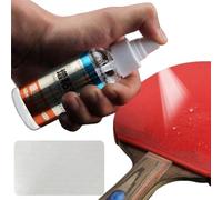 Generisch Nettoyant pour raquette - Spray de 60 ml avec double face pour nettoyer les raquettes de tennis de table, kit de nettoyage en caoutchouc antistatique, élimine la poussière, la transpiration