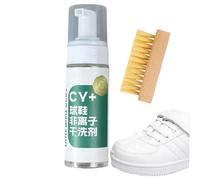 Generisch Nettoyeur de chaussures en maille avec brosse | Spray mousse pour baskets, randonnée, festival, camping, école, vie quotidienne