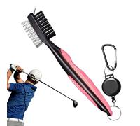 Generisch Nettoyeur de groove pour pinceaux de golf - Nettoyeur de club de golf - Portable double face - Accessoire de club léger pour hommes et femmes - Caddy - Pour les études en plein air et les