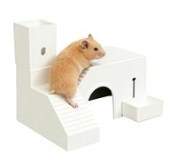 Generisch Niche portable pour hamster - Pliable - Avec jouet - Pour gerbilles syriennes, gerbilles, l'intérieur, jouer, , dormir, élever