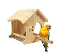 Generisch Nichoir à oiseaux | Nid de courage en bois naturel | Accessoires pour cages pour perroquets - Pour perroquets intérieur extérieur volière jardin