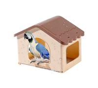 Generisch Nichoir à oiseaux | Petite maison extensible avec 3 ouvertures latérales et rembourrage | Nichoir pour perruches | Pour jardin d'hiver, volière, couvée, couvée, jouer, s'asseoir, se reposer