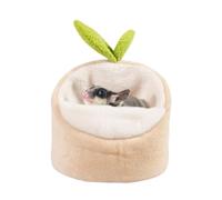 Generisch Nid de couchage chaud et confortable pour petit animal - 19 x 17 x 14 cm | Lit en sucre pour petits animaux tels que écureuil, gerbille, chinchilla et hérisson pour se reposer par temps froid