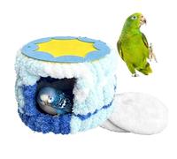 Generisch Nid d'oiseau pour cage, maison d'hiver avec rembourrage, en peluche, accessoire pour oiseaux, pour temps froid, pour , perruche, perruche, pinçon, petit animal