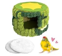 Generisch Nid d'oiseau pour cage - Nid en peluche isolé chaud pour l'hiver | Accessoires de maison de couchage pour écureuil | 17,6 cm doux épais confort protection fournitures d'animaux domestiques