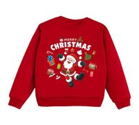 Generisch Noël 2026 Noël tout-petit fille garçon sweatshirt filles enfants décontracté ample actif manches longues sweatshirts lettre imprimé adolescent crop tops, bleu foncé, 18-24 mois