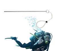 Generisch Noise Maker - Bâton de plongée Multifonction en métal - Accessoire de plongée Portable - Barre d'aiguille avec dragonne - d'aluminium Durable - Bâton d'aiguille de plongée