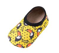 Generisch Non Walkers Baby Sole Slip First Chaussures Prewalker Chaussettes pour enfants Semelles douces et épaisses avec polaire Chaussures pour bébé Semelle en caoutchouc pour enfants, f, 2 ans