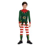 Generisch Nouveaux collants et bodys imprimés numériquement avec vêtements de Noël pour bébé My First Christmas Outfit Baby, Vert foncé., M