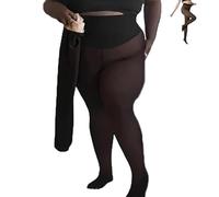 Generisch Nouvelle bande de compression & option avec une seule couture, le legging original Magic doublé en polaire pour femme, collant grande taille qui laisse les jambes libres, Deep, S