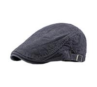Generisch Nouvelle casquette de langue pour hommes en automne et en hiver, casquette de peintre rétro britannique, casquette avant décontractée, avant et arrière peuvent être gardés avec une casquette