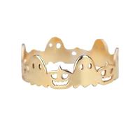 Generisch Nouvelle personnalité à la mode Bijoux de vent simple Halloween Bague à motif de citrouille spéciale Charmant nétroots Anneaux pour guirlande (C, taille unique)