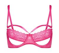 Generisch Nouvelles petites bretelles en dentelle en Europe et aux États-Unis Corset haut dos nu pour fille, Rose, XL