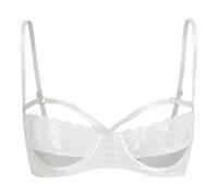 Generisch Nouvelles petites bretelles en dentelle en Europe et aux États-Unis Corset haut dos nu pour fille, Blanc., XL