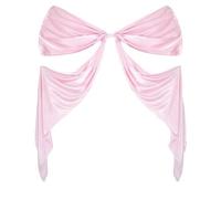 Generisch Nœud géant décoratif pour fêtes, 300 x 74 cm, décoration pour enterrement de vie de jeune fille, nœud géant en satin, décoration murale, pour Noël, anniversaire, mur, porte, fenêtre