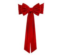 Generisch Nœuds de chaise rouges - 30 x 74 cm - Grand format - Nœuds rouges pour sapin de Noël - Pour salle à manger, fête, mariage, banquet, intérieur, maison