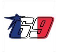 generisch Numéro de départ 69 Autocollant Stickerfreaks Hayden sixtynine Sticker Racing Bike Impression numérique France Taille L
