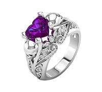 Generisch O Bagues 70 mm Zircon Bijoux Mariage Bague Taille Alliage 610 Cadeau Doigt Anneaux Comestibles pour Gâteau, 8, Métal, Aucune pierre précieuse