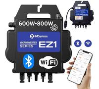 Generisch Onduleur EZ1-M, 600 W/800 W, mise à jour, avec surveillance Wi-Fi et Bluetooth intégrées, micro onduleur pour centrale électrique de balcon (EZ1-M-800)