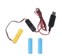 Generisch Onduleur USB pour batterie avec interrupteur, remplace 3 pièces 1,5 V AA LR6 AM3 pour lumière LED électronique