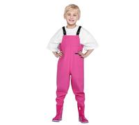 Generisch One Catch The Sea - Combinaison d'eau de sable pour enfants - Pantalon de démarrage - Chaussures de pluie - Pantalon imperméable - Avec bottes et pantalon jaune pour garçon, Rose, 3-4 ans