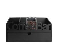 Generisch Organisateur de bar à café | Support de dosettes de plan de travail en bois avec tiroir | Accessoires de bar à café, propriétaires d'organisation divisés pour entreprise, restaurant, maison