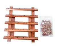 Generisch Organisateur de bobines de fil, support de fil à coudre | Étagère en bois à coudre 30 bobines | Large capacité pliable Accessoires d'artisanat Organisateur polyvalent pour nouer et tricoter