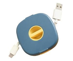 Generisch Organisateur de câble de chargement - Support de gestion ABS - Organiseur portable de 25 g de cordon de 7,2 x 1,5 cm - Pour ranger les appareils et, bleu, Voir description, Voir description