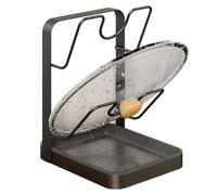 Generisch Organisateur de couvercle de casserole, support de rangement antidérapant pour couvercle de casserole, support de séchage, pour planche à découper, assiette, vaisselle, spatule, armoire