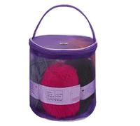 Generisch Organisateur de fil, sac de projet | Organiseur de pelotes et de balles, pour crochet, tricot, accessoires, aiguilles, fils, femmes, tricoteuses