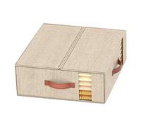 Generisch Organisateur de literie pliable, boîte de rangement pour linge de lit, boîte de rangement | Rangement saisonnier Valise étanche à la poussière Déménagement Penderie Grenier Chambre