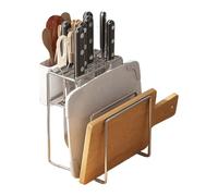 Generisch Organisateur de planche à découper, en acier inoxydable, pour planche à découper, pour pâtisseries, pour économiser de l'espace, sac de cuisine, porte-couvercle pour dortoir