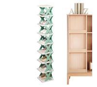 Generisch Organisateur de rangement vertical pour chaussures | Support de chaussures peu encombrant | 9 Story Shoes Rack | Porte-pantoufles vertical | Organisateur multifonction pour closet salle de