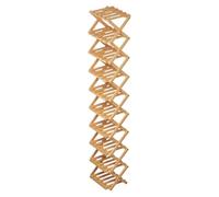 Generisch Organisateur - Étagère de rangement pliable en bois à 10 niveaux - Organiseur vertical d'armoire | pour la maison, l'appartement, l'entrée, le couloir, le dortoir, les baskets, les bottes