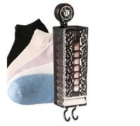 Generisch Organisateur mural pour sous-vêtements, organiseur de chaussettes, boîte de rangement avec 2 crochets, étanche à la poussière murale, visible sans valise à percussion pour la maison