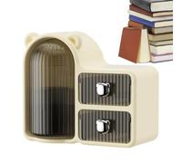 Generisch Organiseur de bureau avec tiroirs - Tasse de rangement pour fournitures d'art, support rotatif à 360 degrés pour la maison, coiffeuse, salon, chambre à coucher, bureau, salle de bricolage