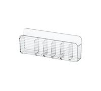 Generisch Organiseur de maquillage adhésif - Support mural transparent pour rouges à lèvres, crayons à sourcils - Organiseur à barre pour salle de bain, chambre à coucher