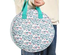 Generisch Organiseur de sac à broder - Polyester robuste rond | Sac de rangement pour accessoires de broderie avec plusieurs poches, sac de bricolage portable pour adultes, porte-fil à aiguille