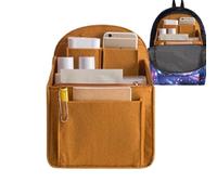 Generisch Organiseur de sac à dos en feutre | Insert de poche multifonction avec fermeture éclair - Organiseur multifonction avec séparateur de poche pour le quotidien, les voyages, l'école, le