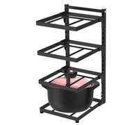 Generisch Organiseur sous évier - Épices réglables sous l'évier - En acier inoxydable - Rangement multifonction robuste - Armoire pour organiser les accessoires pour assaisonner les épices