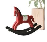 Generisch Ornement de cheval à bascule - Statue réaliste traditionnelle classique, petit cheval à bascule, pour la famille et les adultes dans le bureau et le bureau