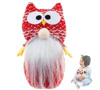 Generisch Ornement de lutin de Noël, nain de Noël, poupée de Noël sans visage, peluche Gnome, décoration de Noël, chouette, longue jambe, jouet en peluche pour Noël
