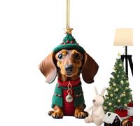 Generisch Ornement de Noël | Décoration d'arbre de Noël pour chien | Personnalisé Acrylique Holiday Animal de compagnie Ornement de Noël à suspendre | Décorations personnalisées pour chambre à coucher