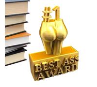 Generisch Ornement trophée doré - Statue créative en résine, décoration | design moderne compact | Accessoire d'intérieur humoristique pour bureau, chambre à coucher, salle d'étude, ornement