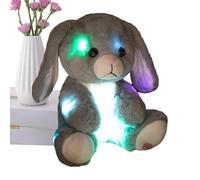Generisch Oświetlenie Floralne Peluche Lumineuse, Motif de Lapin de 24,9 cm, Objet de Collection et Jouet Douillet, pour la Maison, la Chambre à Coucher et Les, Aussi Bien pour Les Filles Que