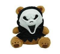Generisch Ours d'Halloween en peluche douce comme décoration de chambre de | Ours avec masque comme poupée et jouet pour enfants, adultes, maison, appartement, salon, chambre à coucher, bureau,