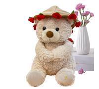 Generisch Ours en Peluche avec Bouquet de Roses - Peluche Transformable en Un | de Lapin Douce comme Cadeau d'anniversaire de Saint-Valentin, 30,5 à 38 cm